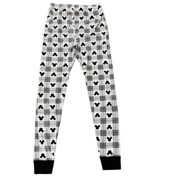 HANNA ANDERSSON Disney Mickey Mouse Plaid Adult Long John Pajamas bottom - Picture 3 of 4